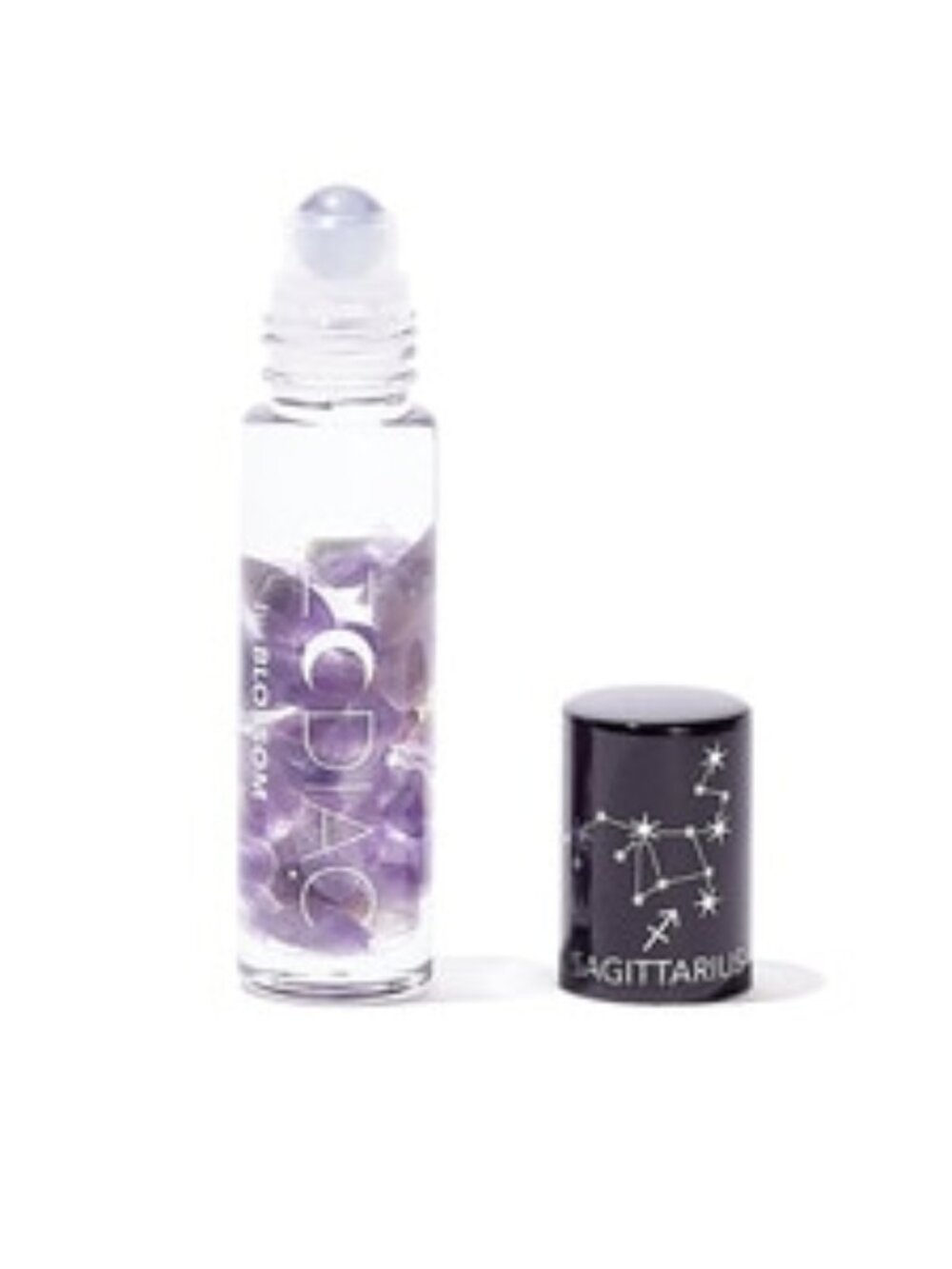 Blossom Zodiac Sign Vanilla Scented Moisturizing Roll-on Lip Gloss with Crystals